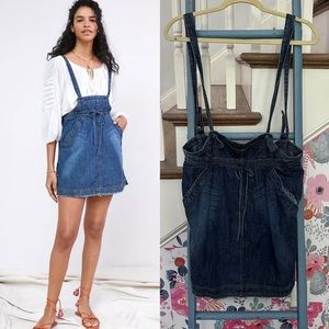 Pilcro Denim Overalls Skirt